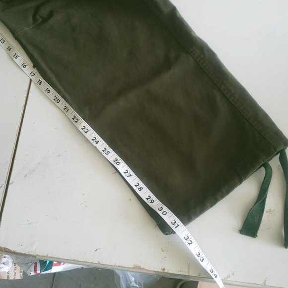Must Way Pants Mens 36 Green Cargo Paratrooper Military Drawstring Jogger NWOT - Picture 9 of 10